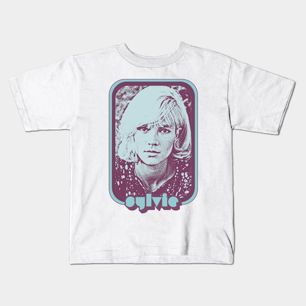 Sylvie Vartan /// Francophile Retro Aesthetic Design Kids T-Shirt by DankFutura